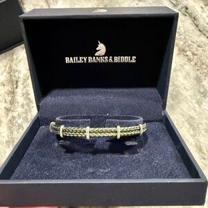 Bailey Banks Biddle Diamond + Sterling Silver Bracelet